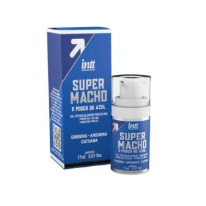 Super Macho Gel Excitante Masculino 17ml: Performance e Prazer Imediato com Ginseng, Catuaba e Arginina - Intt