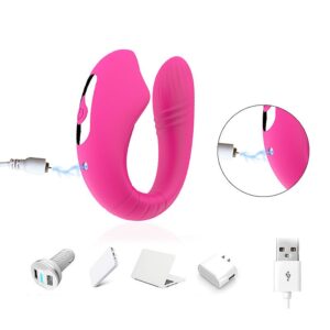 Vibrador de Casal Pulse Sensation Premium - Design Ergonômico com 5 Modos de Pulsação e 8 Modos de Vibração - SI