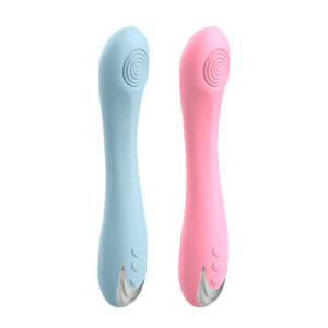 Vibrador de Ponto G e Clitóris Penetrável Com Texturas