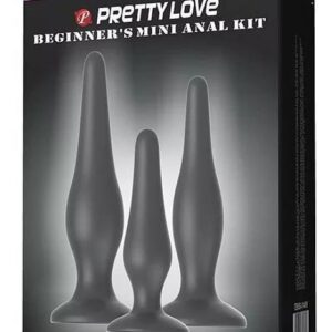 Plug Anal Kit com 3 Plugs de Silicone Pretty Love