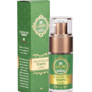 Maximum Tempo - Lubrificante Masculino de Retardo Premium 30g - Luxxxo: Prolongue Seu Prazer ao Extremo para Encontros Mais Longos e Intensos