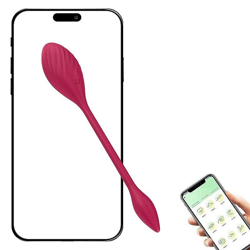Vibrador de Ponto G Duas Pontas - APP + Controle Remoto, 9 Modos, Silicone, Recarregável - Fascinare