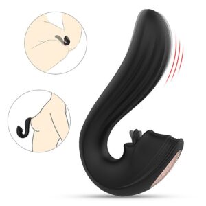 Vibrador de Ponto G e Clitóris com Língua – Velvet Kiss – S-Hande