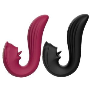 Vibrador de Ponto G e Clitóris com Língua - 9 Vibrações e 9 Modos de Língua - Silicone à Prova d'Água - Fascinare