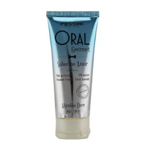 Gel Comestível Excitante Pessini: Gel Oral Gourmet Algodão Doce 45g | Sensação Térmica Única