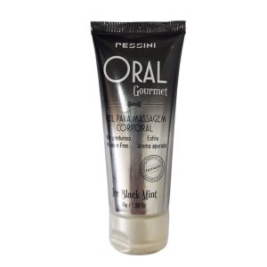 Gel Comestível Excitante Black Mint Pessini Oral Gourmet Ice 45g | Zero Açúcar Efeito Frio