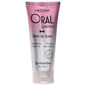 Gel Comestível Excitante Pessini Oral Gourmet Marshmallow 45g | Sensação Térmica Doce