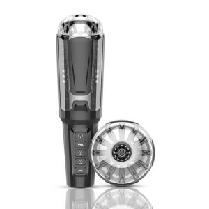Masturbador Masculino Turbo com Vibração, Sucção e Voz – 30,1 x 8,7 cm