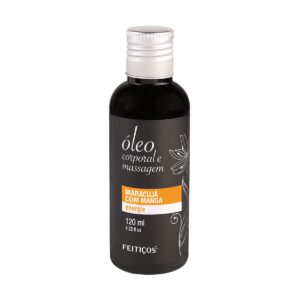 Óleo de Massagem Energia Maracujá e Manga 120ml: Hidratação Vibrante, Sensualidade Exótica e Prazer Duradouro.
