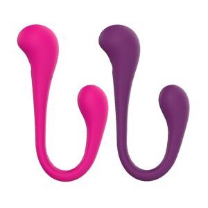 Vibrador Duplo Sceley de Silicone Líquido com Controle – 22,5 x 3,2 cm