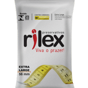 Preservativo Rilex Extra Large 56mm - Pacote com 3 unidades
