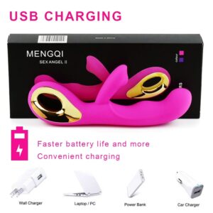 Vibrador Ponto G e Clitóris com Alça | 10 Modos Vibração USB | Silicone Cirúrgico | Prazer Intenso