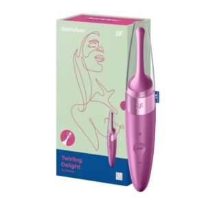 Satisfyer Twirling Delight: Vibrador de Clitóris Rosa, 8 Programas e 2 Motores USB