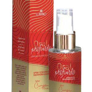 Oral Profundo Spray LUXXXO Cereja Ice 30ml: Sabor, Conforto & Prazer Intenso p/ Garganta