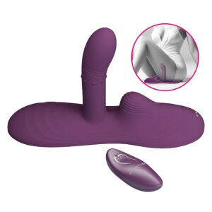 Vibrador de Cadeira com Dedilhar e Aquecimento Pretty Love - Estimulador Ergonômico com 5 Modos de Vibração e Esferas - Pretty Love