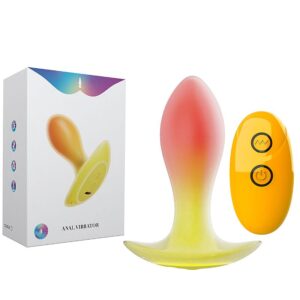 Plug Anal com Controle Remoto - 10 Modos de Vibração Silicone Premium e Resistente à Água