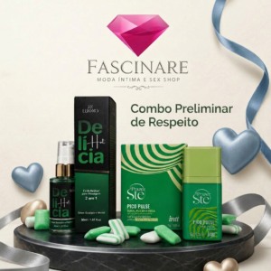 Combo Preliminar de Respeito Fascinare - Calda de Menta e Excitante Efeito Sucção - Fascinare