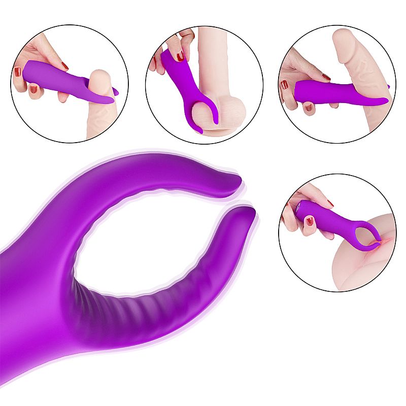 Vibrador Peniano e de Clitóris com Cápsula Destacável — 9 Modos de Vibração Recarregável em Silicone