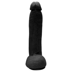 Pênis Realístico de Silicone 29,5 x 5,8 cm - Cor Preto, Prazer Extremo e Realismo Superior