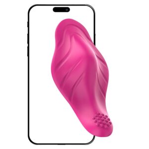 Vibrador de Calcinha à Longa Distância - Controle por App, 9 Modos de Vibração e Abas Estimuladoras - Fascinare