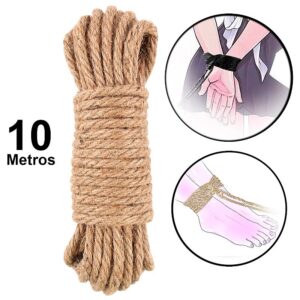 Corda Sado de Fibra Natural - 10 Metros para Bondage e Shibari - você encontra na Fascinare