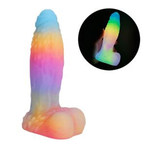 Dildo Alien Fluorescente - Design Cônico Desafiador, Material Fluorescente e Silicone Macio - Fascinare