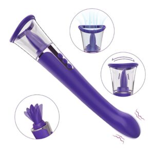 Vibrador de Clitóris com Sucção e Língua Vibratória 4 em 1 - Luxo, Versatilidade e Orgasmos Múltiplos - Fascinare