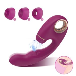Vibrador de Ponto G e Clitóris com Tapping e Acessórios - Estímulo Personalizável - você encontra na Fascinare