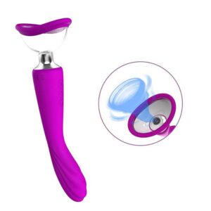 Vibrador de Ponto G e Clitóris com Sucção - Estimulação Dupla, Tecnologia de Vácuo e Silicone Premium - Fascinare