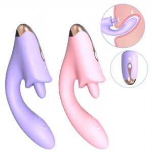 Vibrador de Ponto G e Clitóris com Língua - Estímulo Triplo e Tapping - você encontra na Fascinare